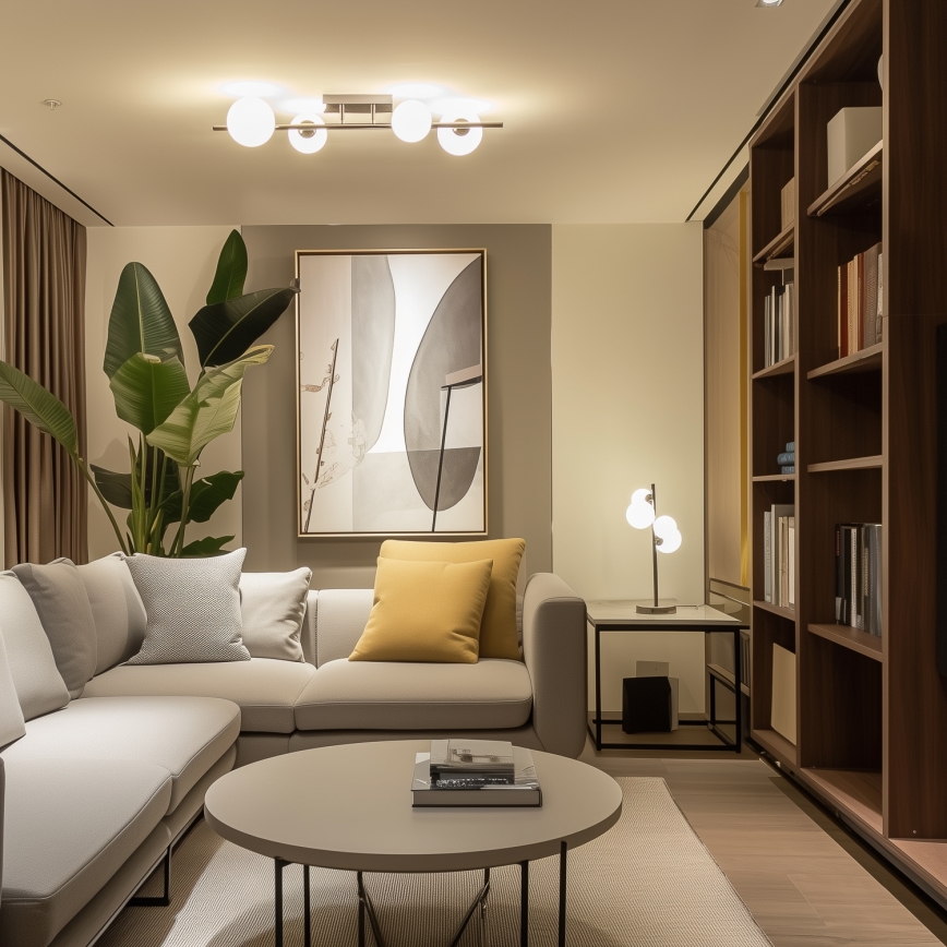 Brilagi - LED plafonski luster MILLA 4xG9/3W/230V crni hrom/bela