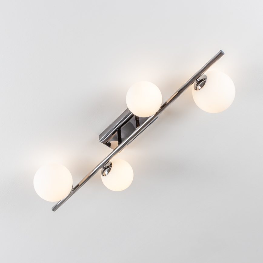 Brilagi - LED plafonski luster MILLA 4xG9/3W/230V crni hrom/bela