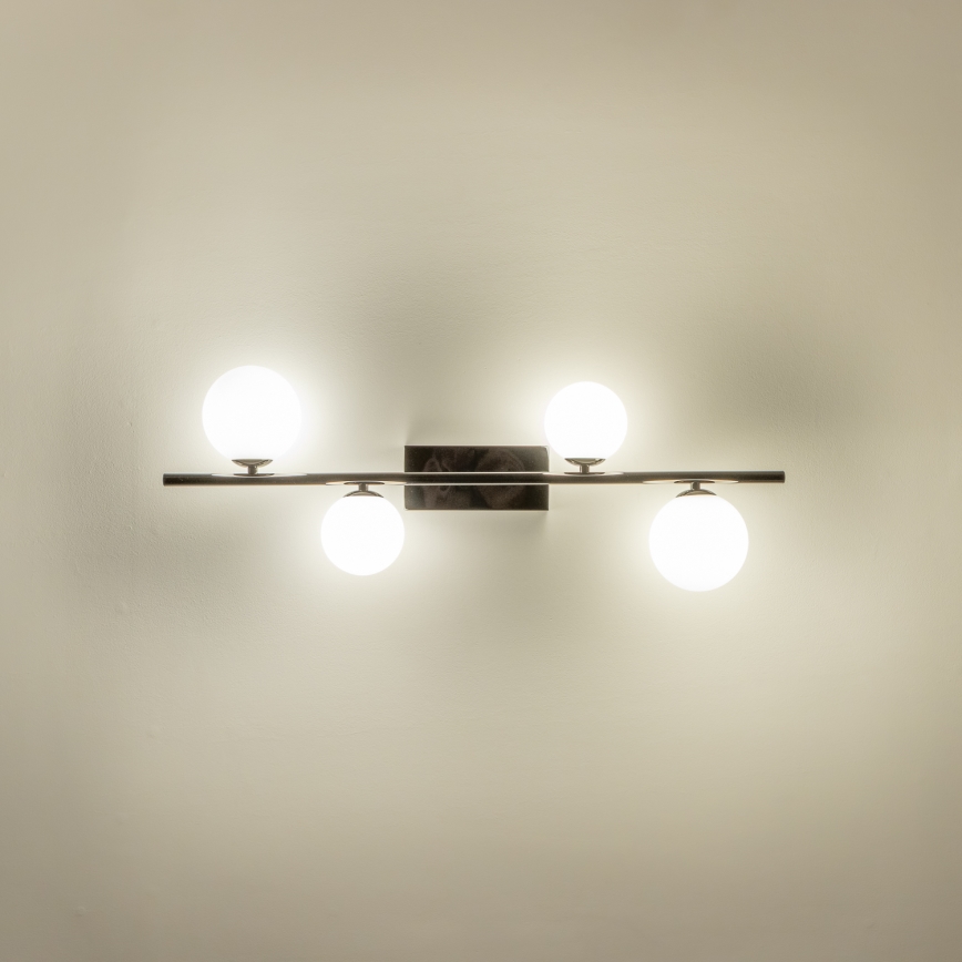 Brilagi - LED plafonski luster MILLA 4xG9/3W/230V crni hrom/bela