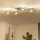 Brilagi - LED plafonski luster MILLA 4xG9/3W/230V crni hrom/zlatna