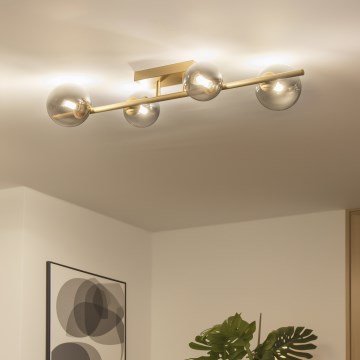 Brilagi - LED plafonski luster MILLA 4xG9/3W/230V zlatna/zadimljena