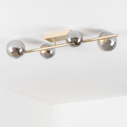 Brilagi - LED plafonski luster MILLA 4xG9/3W/230V zlatna/zadimljena
