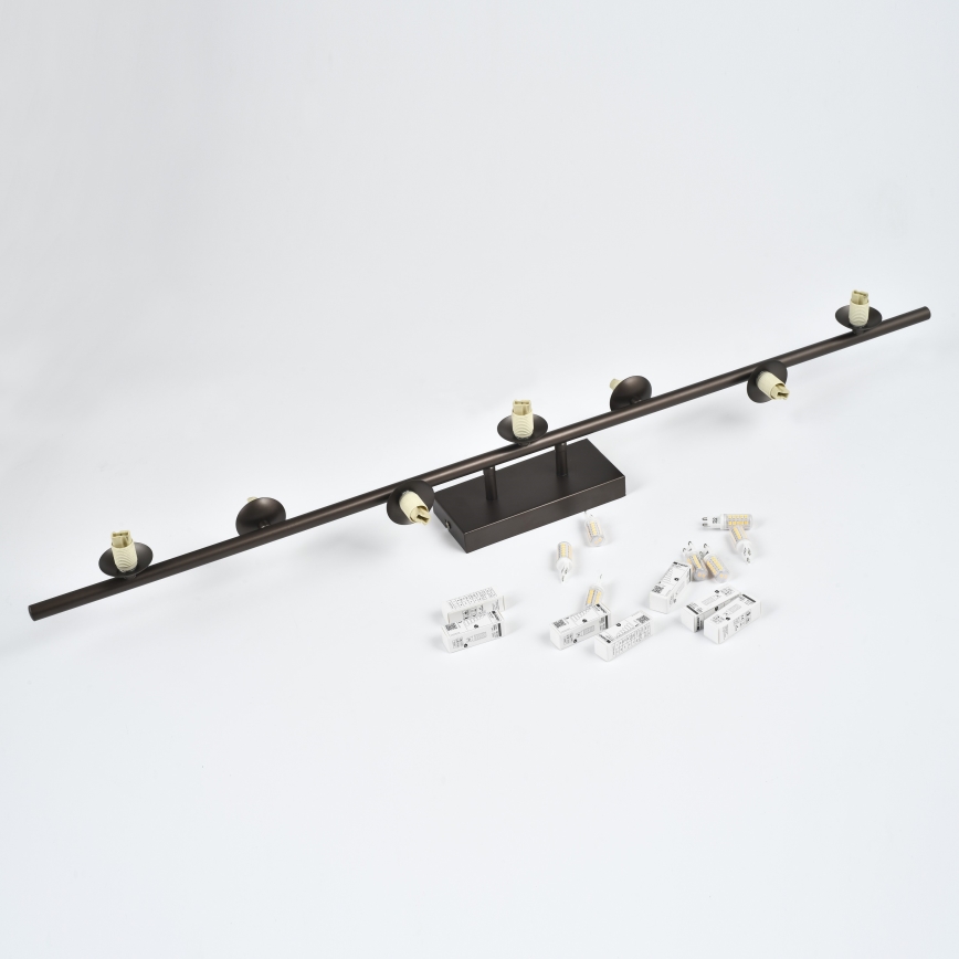 Brilagi - LED plafonski luster MILLA 7xG9/3W/230V braon/dimljeno braon