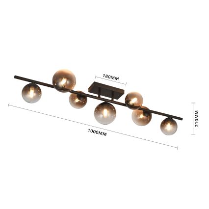 Brilagi - LED plafonski luster MILLA 7xG9/3W/230V braon/dimljeno braon