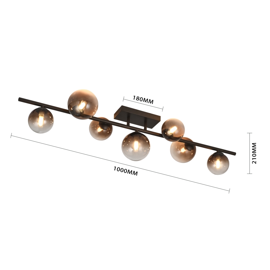 Brilagi - LED plafonski luster MILLA 7xG9/3W/230V braon/dimljeno braon