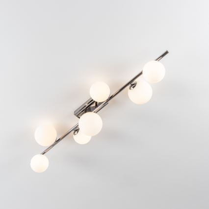 Brilagi - LED plafonski luster MILLA 7xG9/3W/230V crni hrom/bela