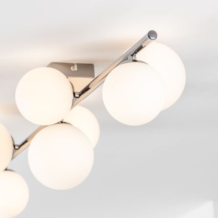 Brilagi - LED plafonski luster MILLA 7xG9/3W/230V crni hrom/bela