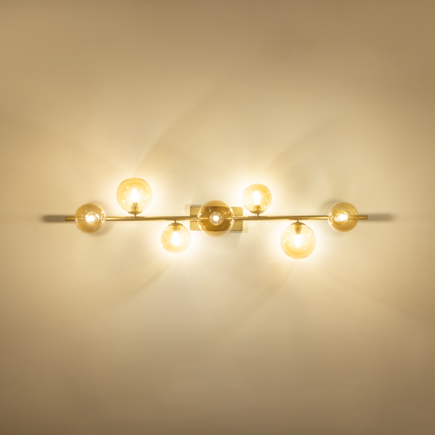 Brilagi - LED plafonski luster MILLA 7xG9/3W/230V zlatni