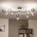 Brilagi - LED plafonski luster MISTEL 15xG9/3W/230V crni hrom/dimljeno