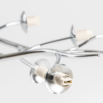 Brilagi - LED plafonski luster MISTEL 15xG9/3W/230V crni hrom/dimljeno