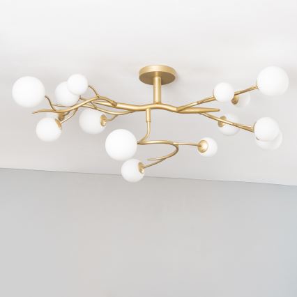 Brilagi - LED plafonski luster MISTEL 15xG9/3W/230V zlatna/bela