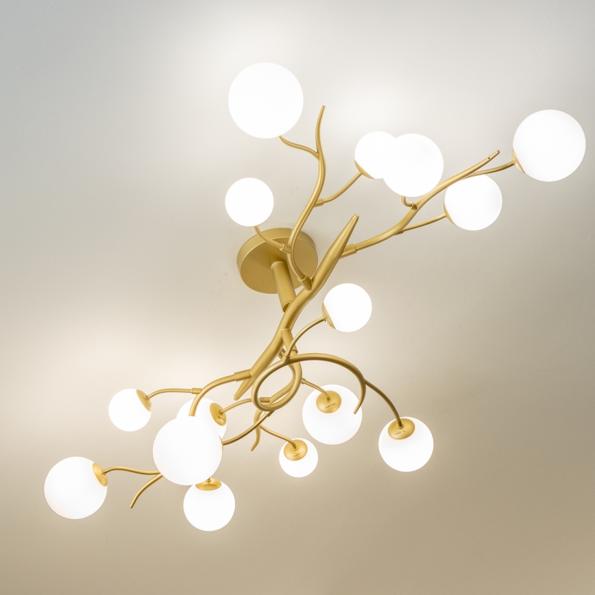Brilagi - LED plafonski luster MISTEL 15xG9/3W/230V zlatna/bela