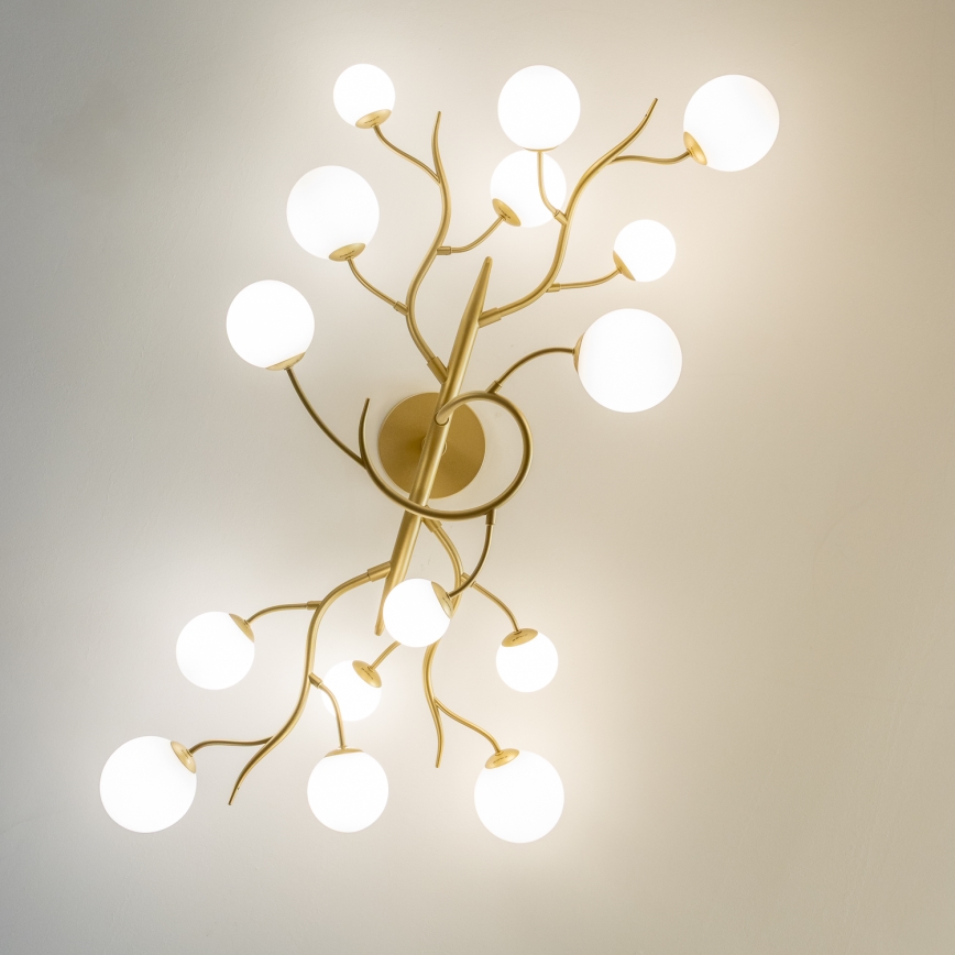 Brilagi - LED plafonski luster MISTEL 15xG9/3W/230V zlatna/bela