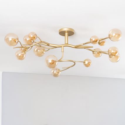 Brilagi - LED plafonski luster MISTEL 15xG9/3W/230V zlatni