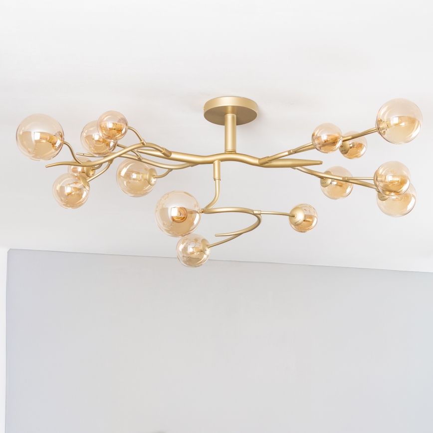 Brilagi - LED plafonski luster MISTEL 15xG9/3W/230V zlatni