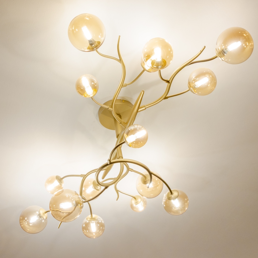 Brilagi - LED plafonski luster MISTEL 15xG9/3W/230V zlatni