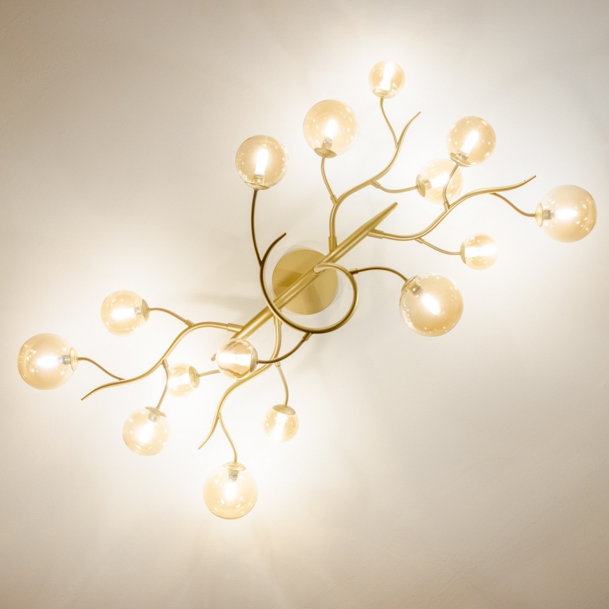 Brilagi - LED plafonski luster MISTEL 15xG9/3W/230V zlatni