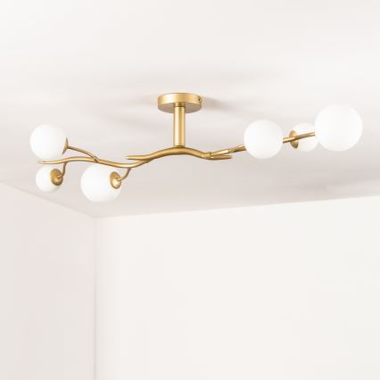 Brilagi - LED plafonski luster MISTEL 6xG9/3W/230V zlatna/bela