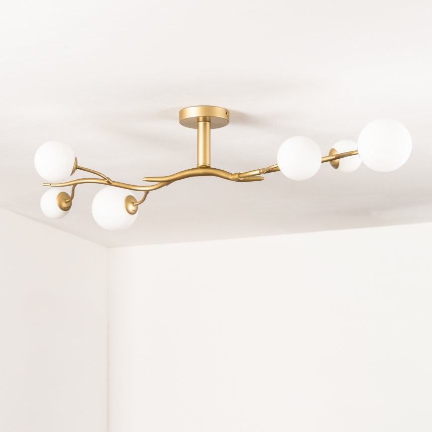 Brilagi - LED plafonski luster MISTEL 6xG9/3W/230V zlatna/bela