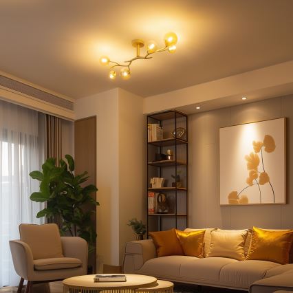 Brilagi - LED plafonski luster MISTEL 6xG9/3W/230V zlatni