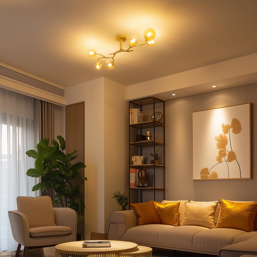 Brilagi - LED plafonski luster MISTEL 6xG9/3W/230V zlatni