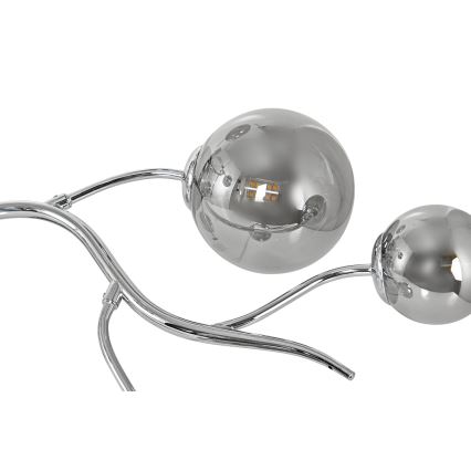 Brilagi - LED plafonski luster MISTEL 9xG9/3W/230V crni hrom/zadimljeno staklo