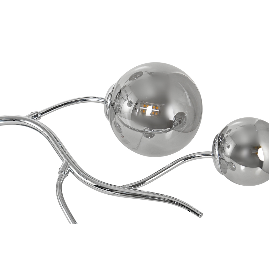 Brilagi - LED plafonski luster MISTEL 9xG9/3W/230V crni hrom/zadimljeno staklo