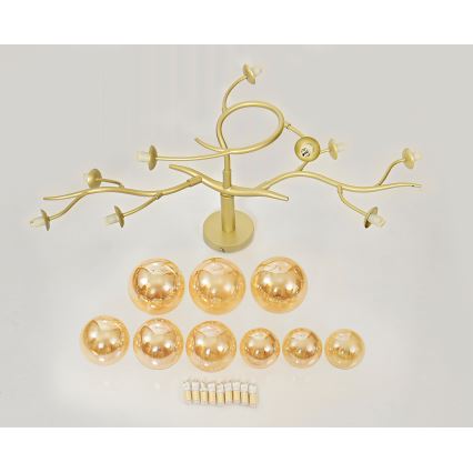 BRILAGI - LED plafonski luster MISTEL 9xG9/3W/230V zlatni