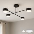 Brilagi - LED plafonski luster MONO 4xGX53/12W/230V crni