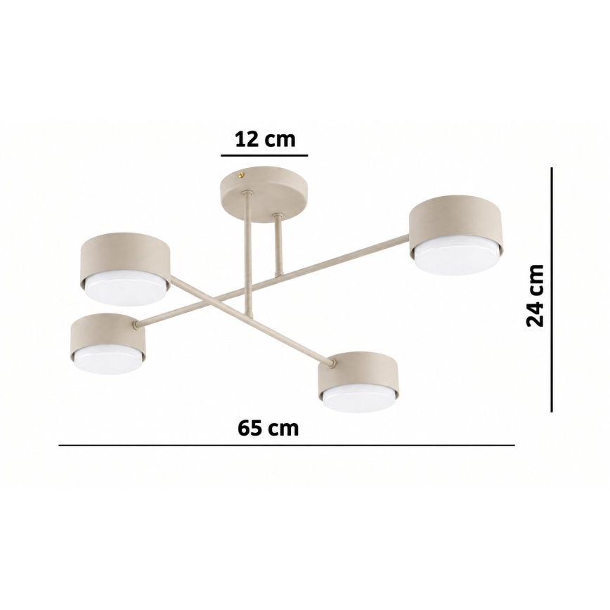 BRILAGI - LED plafonski luster MONO 4xGX53/30W/230V bež