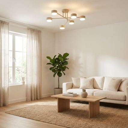 Brilagi - LED plafonski luster MONO 6xGX53/13W/230V bež