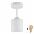 BRILAGI - LED plafonski luster RETRO GLASS 1xE27/60W/230V pr. 10 cm beli