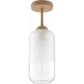 BRILAGI - LED plafonski luster RETRO GLASS 1xE27/60W/230V prečnik 14 cm bež/bela