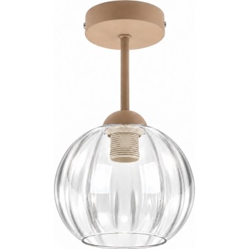 BRILAGI - LED plafonski luster RETRO GLASS 1xE27/60W/230V prečnik 18 cm bež/transparentno