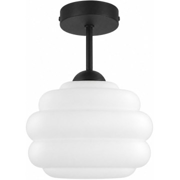 BRILAGI - LED plafonski luster RETRO GLASS 1xE27/60W/230V Ø 20 cm crna/bela