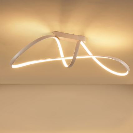 Brilagi - LED prigušiva plafonski luster TWISTER LED/60W/230V 3000-6000K bež + daljinski upravljač