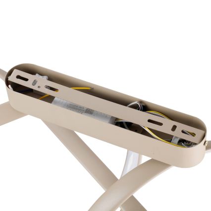 Brilagi - LED prigušiva plafonski luster TWISTER LED/60W/230V 3000-6000K bež + daljinski upravljač