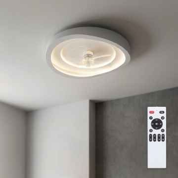 Brilagi - LED plafonski ventilator, prigušiva, LED/80W/230V, prečnik 50 cm, bela + daljinski upravljač