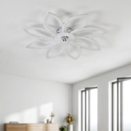 Brilagi - LED prigušiva plafonski ventilator LED/43W/230V 3000-6500K prečnik 90 cm beli + daljinski upravljač
