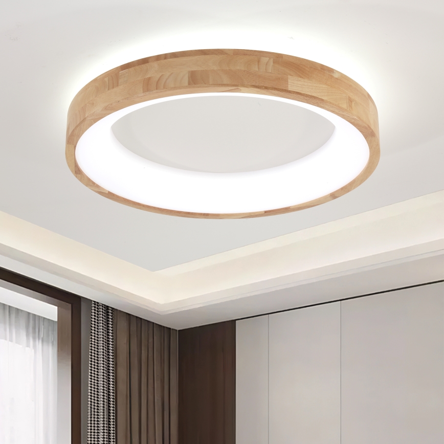 Brilagi - LED plafonsko svetlo FALCON WOOD LED/40W/230V 3000/4000/6000K prečnika 60 cm drvo