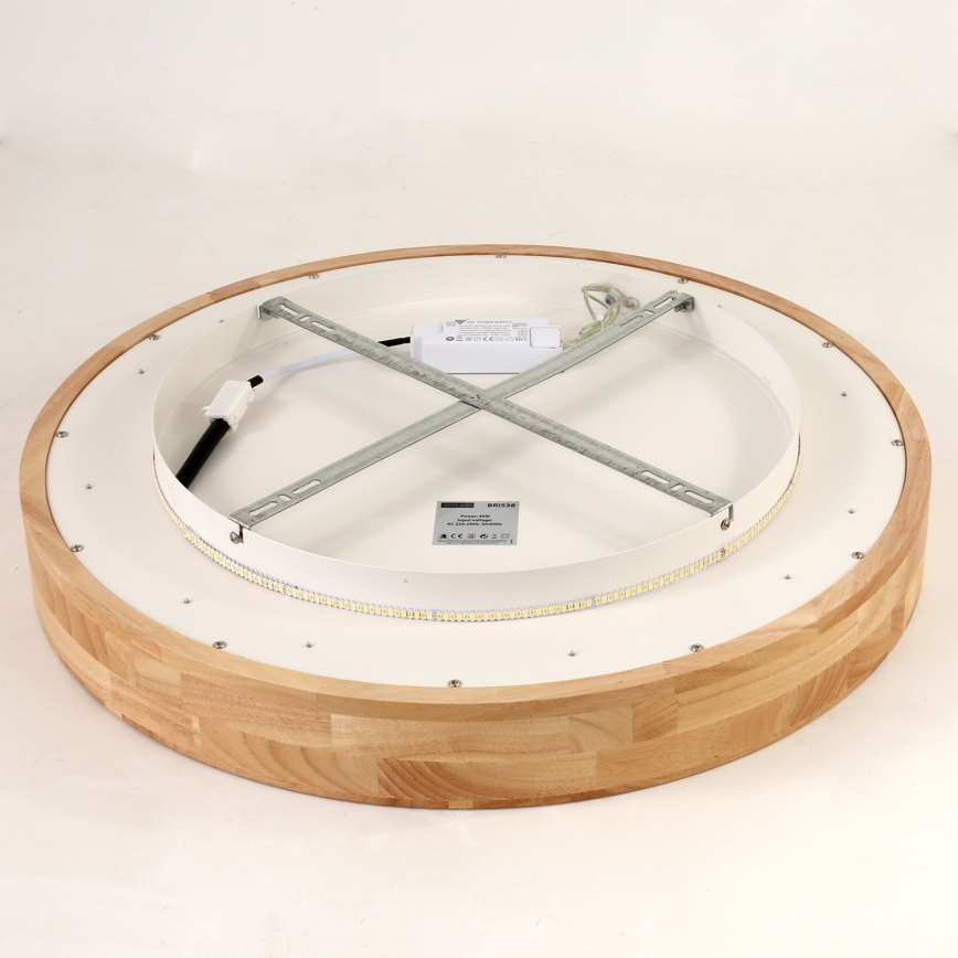 Brilagi - LED plafonsko svetlo FALCON WOOD LED/40W/230V 3000/4000/6000K prečnika 60 cm drvo