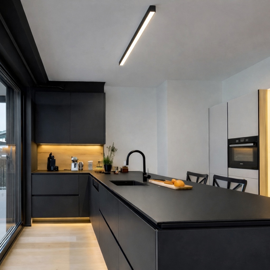 BRILAGI - LED plafonsko površinski montirano svetlo FULLDAY LED/20/30/40W/230V 2700/4000/6000K 120 cm crno