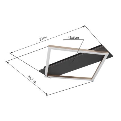 BRILAGI - LED plafonsko svetlo AXIS LED/18W/230V