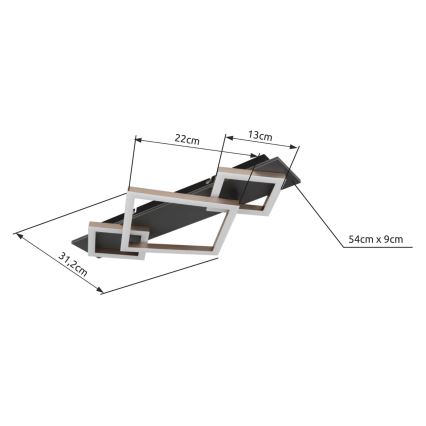 Brilagi - LED plafonsko svetlo AXIS LED/24W/230V