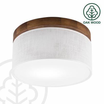 Brilagi - LED plafonsko svetlo BELLADONNA 1xE27/15W/230V prečnik 30 cm bela/hrast-trešnja