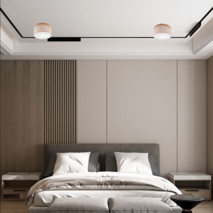 Brilagi - LED plafonsko svetlo BELLADONNA 1xE27/15W/230V, prečnik 30 cm, bež/hrast
