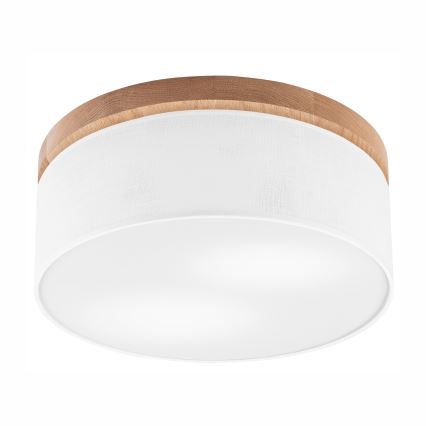 Brilagi - LED plafonsko svetlo BELLADONNA 2xE27/15W/230V Ø 40 cm bela/hrast