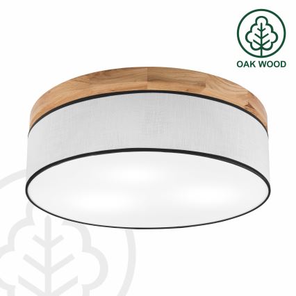 Brilagi - LED plafonsko svetlo BELLADONNA 3xE27/15W/230V prečnik 50 cm bela/hrast