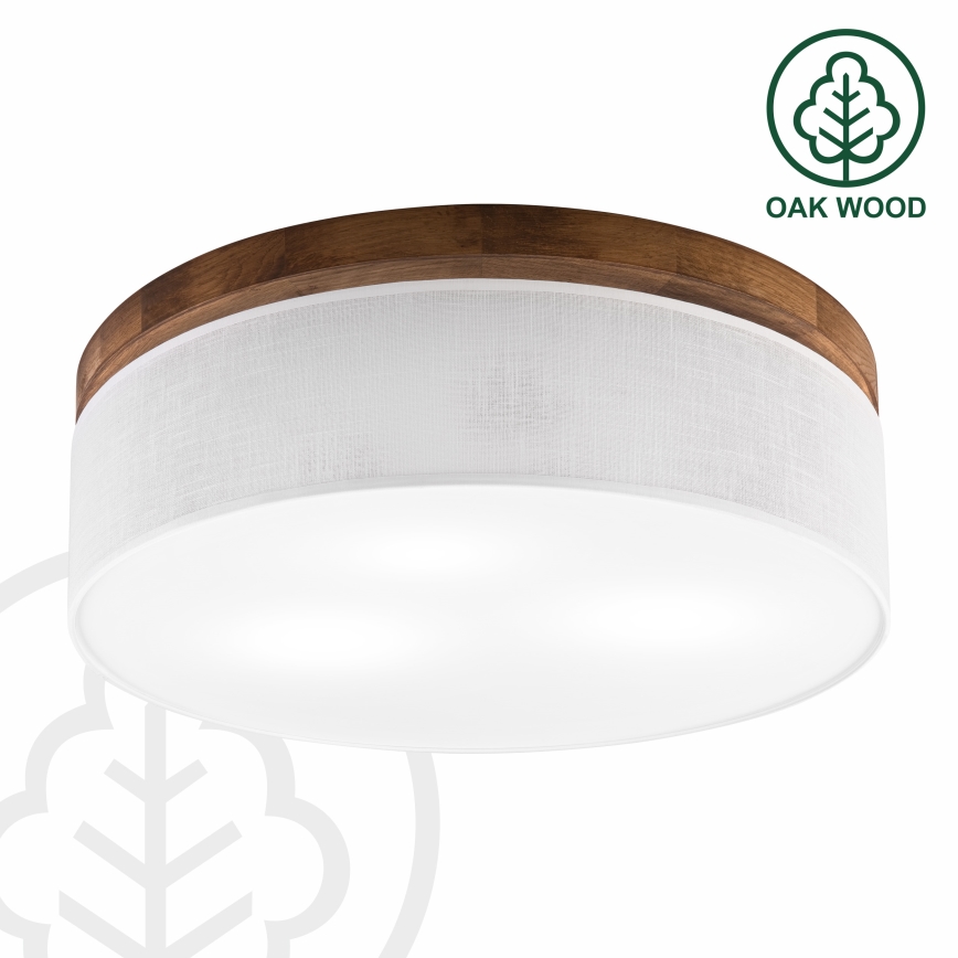 Brilagi - LED plafonsko svetlo BELLADONNA 3xE27/15W/230V prečnik 50 cm bela/hrast-trešnja