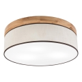 Brilagi - LED plafonsko svetlo BELLADONNA 3xE27/15W/230V prečnik 50 cm krem/hrast